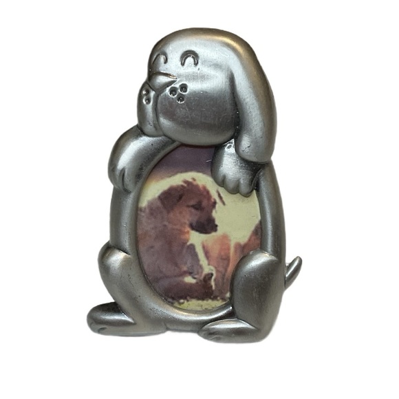 Silver Dog Picture Frame mini photo frame - Picture 1 of 5